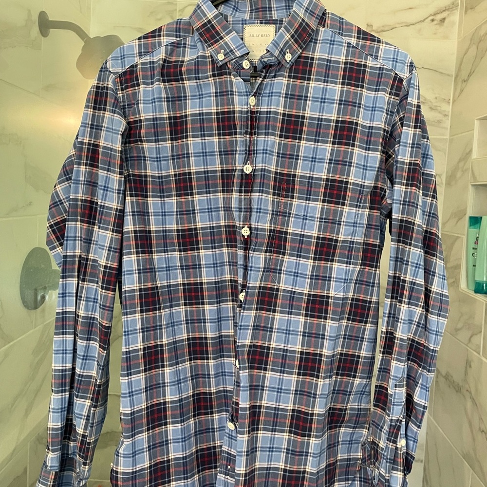 Billy Reid button cotton button down Sz S